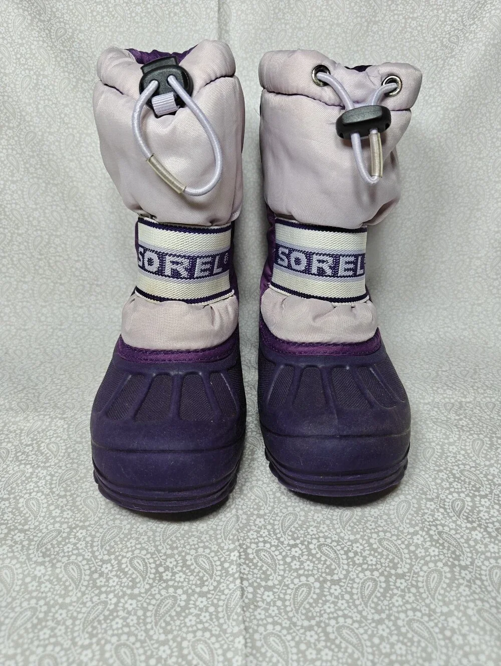 Sorel Youth Cub  Insulated Purple Lavender Winter Snow Boots Toddler Girl's 12